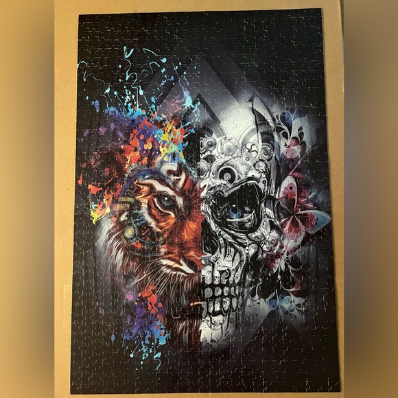 Tiger and Skull Wall Art Puzzle - Picture 5 of 9
